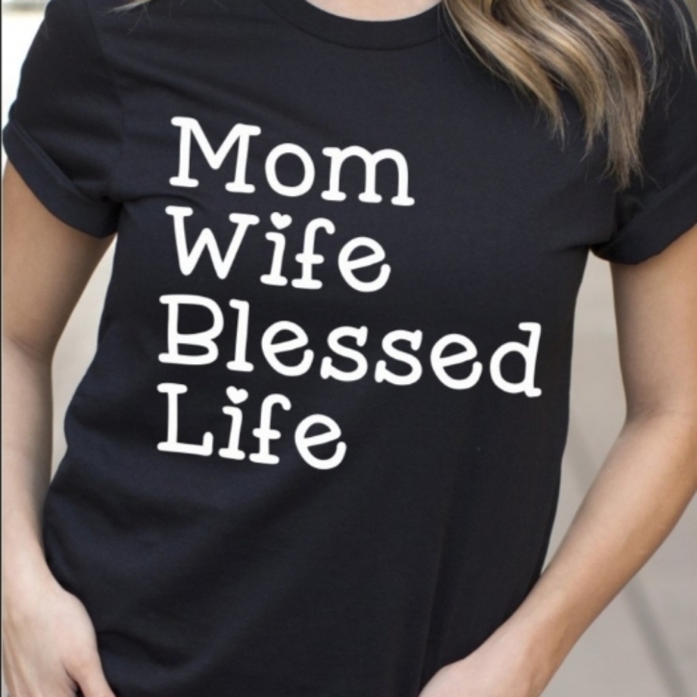 Mom BLESSED  tshirt
